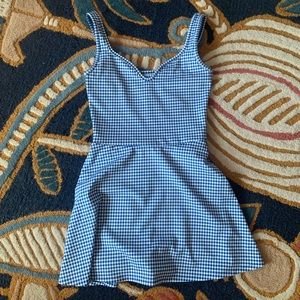 NWOT Reformation Milana Ecomove Dress Sz Small Blue Gingham